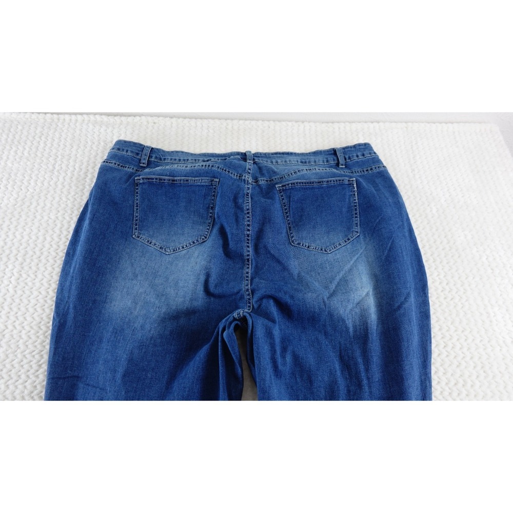 Ashley Stewart oedestruct denim  Jeans Size 28 New  Slim Stretchy - Picture 5 of 14